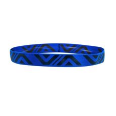 2 pezzi Summer Sports Fitness Yoga Headband che assorbiva la fascia per il sudore non slip (blu bianco)