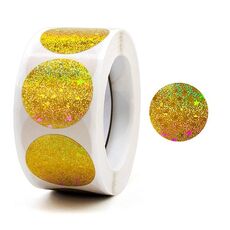 Merci regalo da 10 pezzi adesivi a colori decorativi busta sigillo autoadesivo, dimensioni: 25 mm (C-61-25)