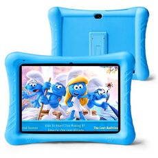Qunyico Y10 Kids Tablet PC, 10,1 pollici, 2 GB+32 GB, Android 10 Allwinner A100 Quad Core CPU, Support 2.4G WiFi / Bluetooth, versione globale con Google Play, US Plug (Blue)