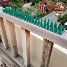 12 PCS Repellente per uccelli in plastica Fence Fence Anti-Climb Nails (verde)