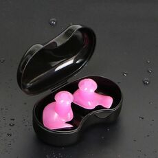 10 set Swimming Waterproof Spiral Silicone Earblugs (Pink)