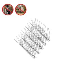 10 pezzi 50 cm di spine antimanica in acciaio anti-bird.