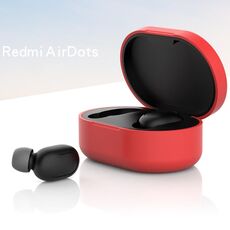 Custodia in silicone auricolare Bluetooth per Redmi AirDots (rosso)