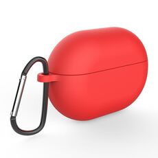 Custodia protettiva in silicone per auricolare per Huawei Freebuds Pro, Tipo: con fibbia (rosso)