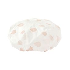 Cappello da doccia impermeabile Copricapo da bagno per donna adulta Copricapo antifumo (rosa)