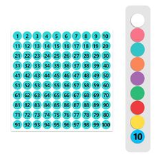 100 PCS Vestiti Calzature Dimensioni Numero Etichetta Adesiva, Consegna Colore Casuale, Diametro: 13mm
