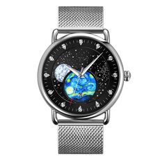 Skmei 9283 Orologio in quarzo in vetro in acciaio inossidabile, forma: cintura in acciaio (nero)