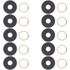 Per Infinix Hot 11s X6812 X6812B 10pcs Obiettivo della fotocamera posteriore