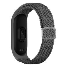 Per Xiaomi Mi Band 7 Banda di orologi per elasticità intrecciata in nylon regolabile (Gray)