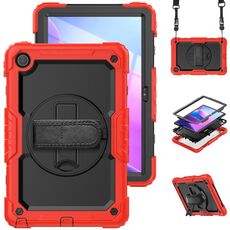 Per Lenovo Tab M10 Plus 10.6 3 ° Gen 2022 Silicone + Case di compresse per PC (rosso)
