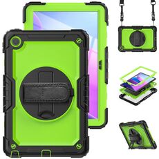 Per Lenovo Tab M10 Plus 10.6 3 ° Gen 2022 Silicone + PC Tablet Case (verde giallo + nero)