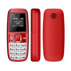 Mini cellulare BM200, 0,66 pollici, MT6261D, 21 tasti, Bluetooth, musica mp3, doppia sim, rete: 2G (rosso)