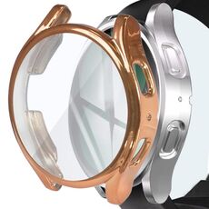 Per Samsung Galaxy Watch 5 44mm Shock Aout TPU Protective Watch Case (rosa oro)