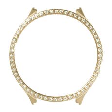 Per Samsung Galaxy Watch 5 44mm TPU Shockproof Silicone Case con diamante (oro)