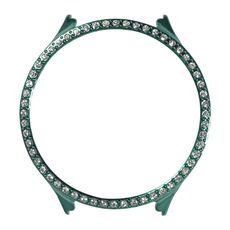 Per Samsung Galaxy Watch 5 44mm TPU Shockproof Silicone Case con diamante (verde)