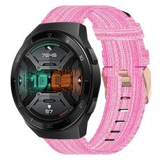 Per Huawei Watch GT 2E 22mm Nylon Woven Watch Band (Pink)