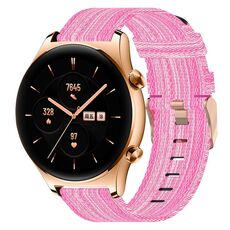 Per onore orologio GS 3 22mm Nylon Woven Watch Band (Pink)