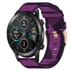 Per onore Magicwatch 2 46mm 22mm Nylon Woven Watch Band (Purple)