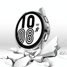 Per Samsung Galaxy Watch 5 Custodia protettiva galvanica in TPU a copertura totale da 44 mm (argento)