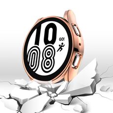 Per Samsung Galaxy Watch 5 Custodia protettiva galvanica in TPU a copertura totale da 44 mm (oro rosa)