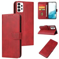 Per Samsung Galaxy A73 5G Custodia per cellulare in pelle con fibbia in vitello (rosso)