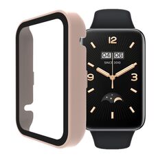 Per Xiaomi Mi Band 7 Pro PC + cassa dell'orologio integrata in vetro temperato (rosa)