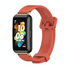 Per Huawei Band 7 / 7 NFC MIJOBS Cinturino in silicone traspirante (calore arancione oro)