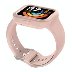 Per Xiaomi Redmi Watch / Watch Lite Cinturino integrato in silicone a tinta unita (rosa)