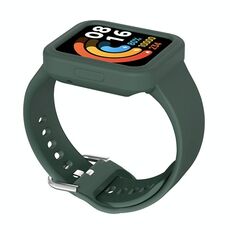 Per Xiaomi Redmi Watch / Watch Lite Cinturino integrato in silicone a tinta unita (verde pino)