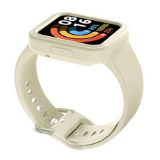 Per Xiaomi Redmi Watch / Watch Lite Cinturino integrato in silicone a tinta unita (bianco avorio)