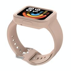 Per Xiaomi Redmi Watch / Watch Lite Cinturino integrato in silicone a tinta unita (rosa ciliegia)