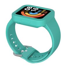 Per Xiaomi Redmi Watch 2 / Watch 2 Lite Cinturino integrato in silicone a tinta unita (ciano)