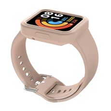 Per Xiaomi Redmi Watch 2 / Watch 2 Lite Cinturino integrato in silicone a tinta unita (rosa ciliegia)