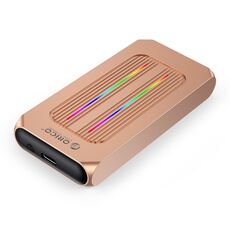 Custodia SSD ORICO M2R1-G2-RG 10 Gbps M.2 NVMe RGB (oro)