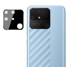 Per OPPO Realme Narzo 50A IMAK lente per fotocamera posteriore con pellicola in vetro versione nera
