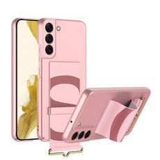 Per Samsung Galaxy S22 + 5G GKK Custodia per telefono con cinturino ultra sottile (rosa)