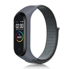 Cinturino per cinturino in nylon con cinturino Xiaomi Mi Band 7 (grigio tempesta)