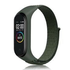 Cinturino per cinturino in nylon con cinturino Xiaomi Mi Band 7 (verde militare)
