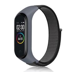 Cinturino per cinturino in tessuto di nylon Xiaomi Mi Band 7 (Grigio Iron Anchor)