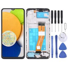 Schermo LCD OEM per Samsung Galaxy A03 SM-A035F Digitizer Assemblaggio completo con cornice