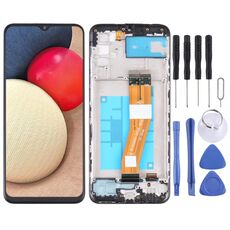 Schermo LCD OEM per Samsung Galaxy A02S SM-A025G/A025M Assemblaggio completo con cornice