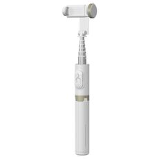 Q12 Treppiede per selfie con telecomando Bluetooth rinforzato con design nascosto (bianco)