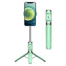 Treppiede per selfie con telecomando Bluetooth (verde)