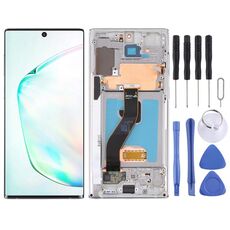 Schermo LCD originale per Samsung Galaxy Note10 4G/Note10 5G SM-N971/N970 digitalizzatore assemblaggio completo con cornice (grigio)