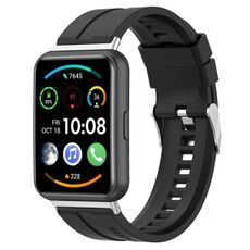 Per cinturino per battistrada per pneumatici Huawei Watch Fit 2 (nero)