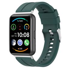 Per cinturino Huawei Watch Fit 2 con battistrada per pneumatici (verde scuro)