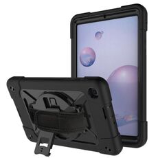 Per Samsung Galaxy Tab A 8.4 T307 Robot a colori a contrasto Custodia in silicone + PC Tablet (nero)