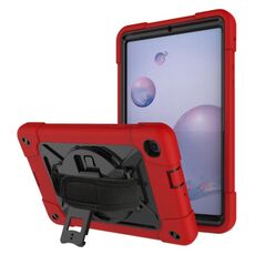 Per Samsung Galaxy Tab A 8.4 T307 Robot a colori a contrasto Custodia in silicone + PC Tablet (rosso nero)