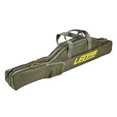 LEO 27746 Borsa pieghevole per canna da pesca Borsa morbida per attrezzi da pesca lunga, Lunghezza: 1,5 m Verde militare