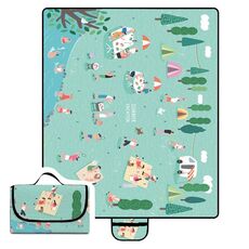 Y012 Tappetino da campeggio portatile impermeabile a prova di umidità addensato per esterni (1,5x2m)